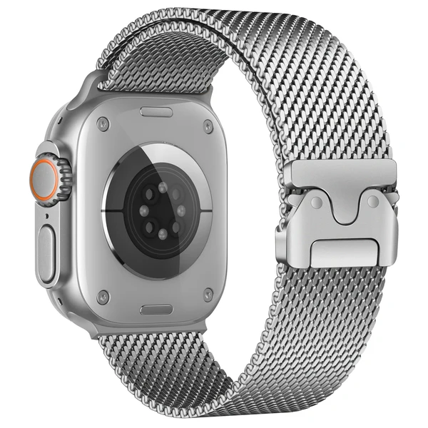 Milanese Loop Band For Apple Watch — Silber / 42mm/41mm/40mm