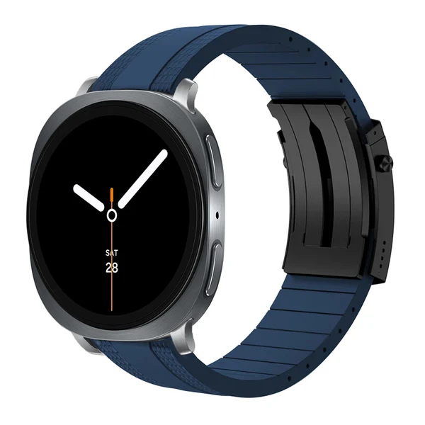 Ocean Luxe Band For Samsung Galaxy Watch — Niebieski – czarna klamra / Galaxy Watch8 40mm/44mm
