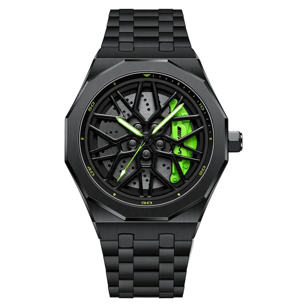 Petronas G55 - Brushed Steel Strap — Verde