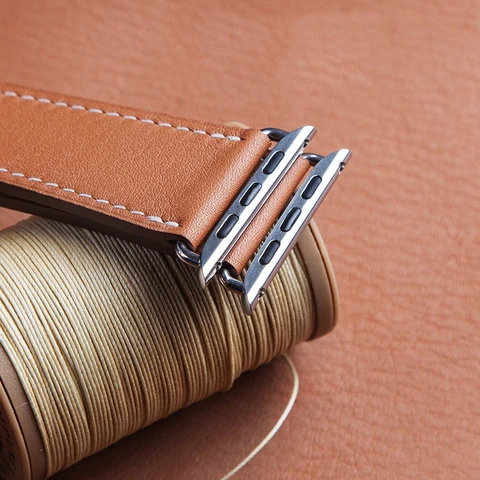 Barenia Leather Band for Apple Watch Detail