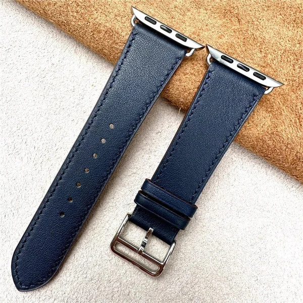 Barenia Leather Band for Apple Watch — Dunkelblau / 40mm/41mm/42mm