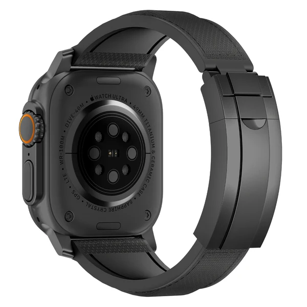 R Elite FKM Band - Classic — Siyah – Siyah Toka / 42mm/41mm/40mm