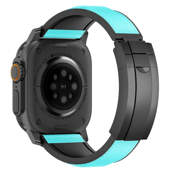 R Elite FKM Band - Classic — Turkuaz – siyah toka / 42mm/41mm/40mm