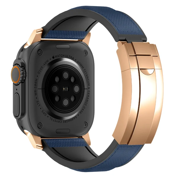R Elite FKM Band - Classic — Mavi-rose gold / 42mm/41mm/40mm