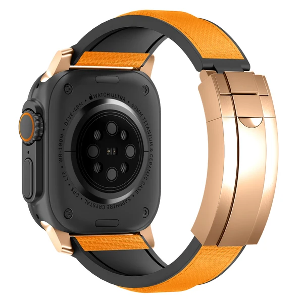 R Elite FKM Band - Classic — Turuncu-rose gold / 42mm/41mm/40mm