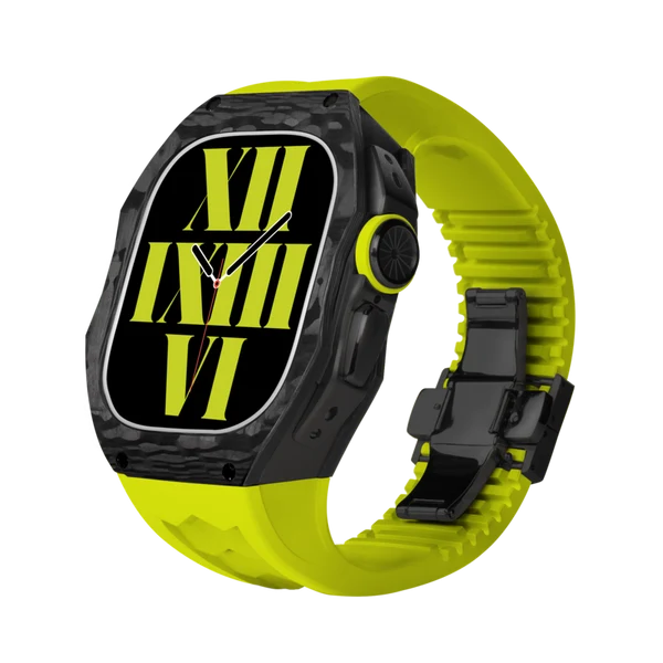 RM808 Carbon Fibre — Black / Green / 49 mm