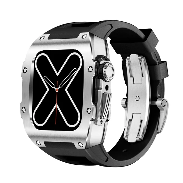 RM 9009 Silver — Tytan / 44 mm / Czarny