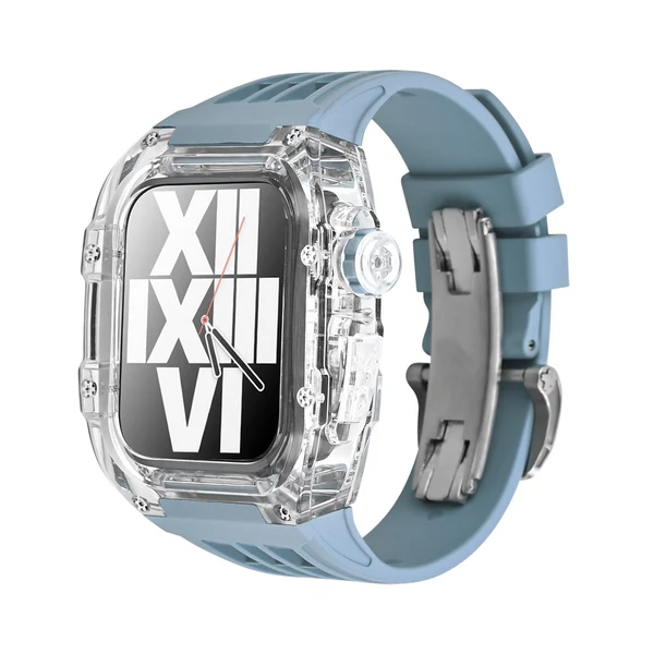 RM V30 Glacier Transparent — Gris Morandi / 45 mm