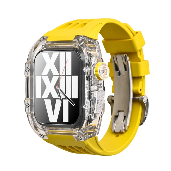 RM V30 Glacier Transparent — Jaune Monet / 45 mm