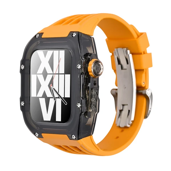 RM V30 Glacier Black — Vitaliteitsoranje / 45 mm