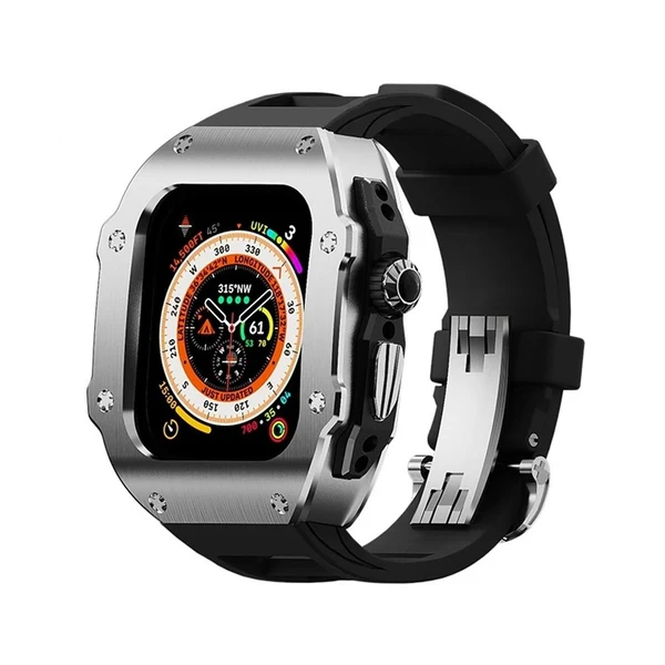 RM Vanguard — Srebrny / Czarny / 49 mm