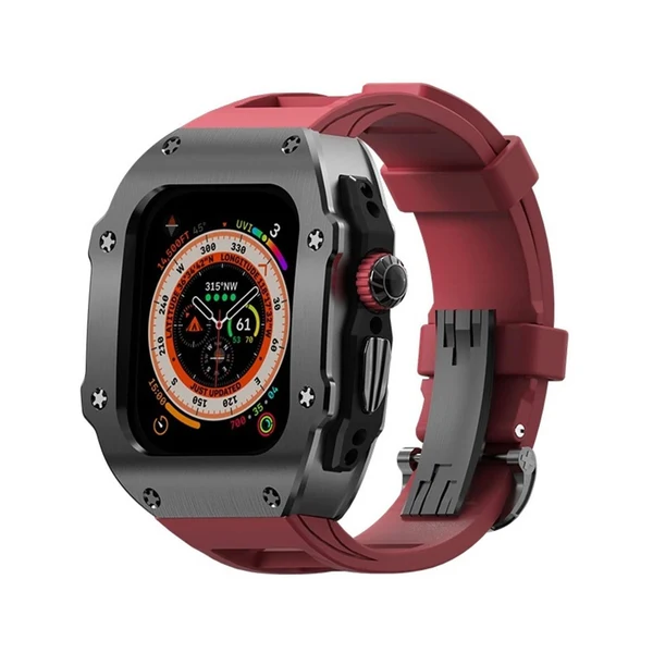 RM Vanguard — Czarny / Czerwień Diablo / 49 mm