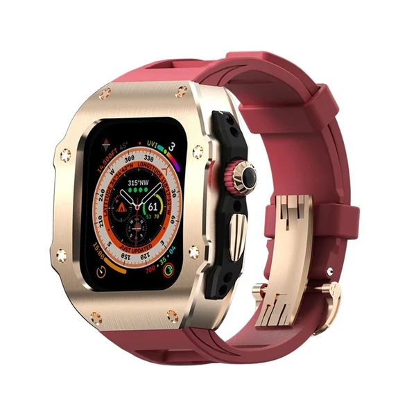 RM Vanguard — Złoty / Czerwień Diablo / 49 mm