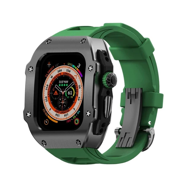 RM Vanguard — Czarny / Leśna zieleń / 49 mm