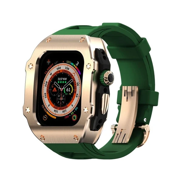 RM Vanguard — Złoty / Leśna zieleń / 49 mm