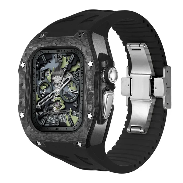 RM7006 Carbon Fibre — Czarno-srebrny / Czarny / 49 mm