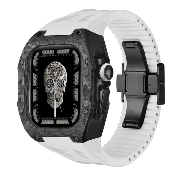 RM7006 Carbon Fibre — Czarny / Biały / 49 mm