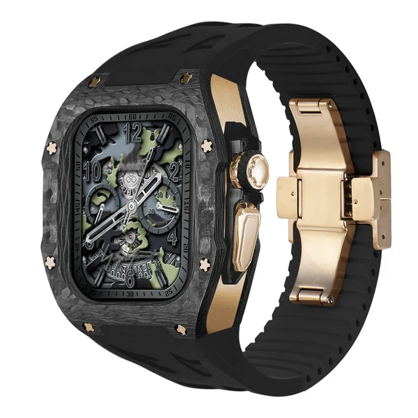 RM7006 Carbon Fibre — Czarno-różowozłoty / Czarny / 49 mm