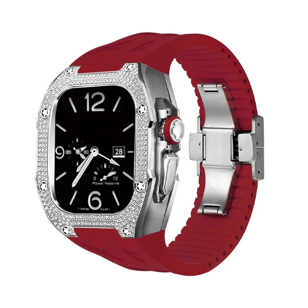 RM7006 Titanium 5A Zircon — Silver / Red / 49 mm