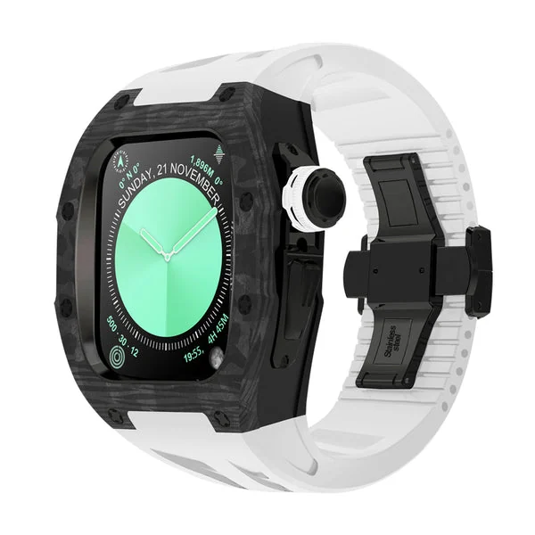 RM7013 Carbon Fibre — Noir / Blanc / 46 mm