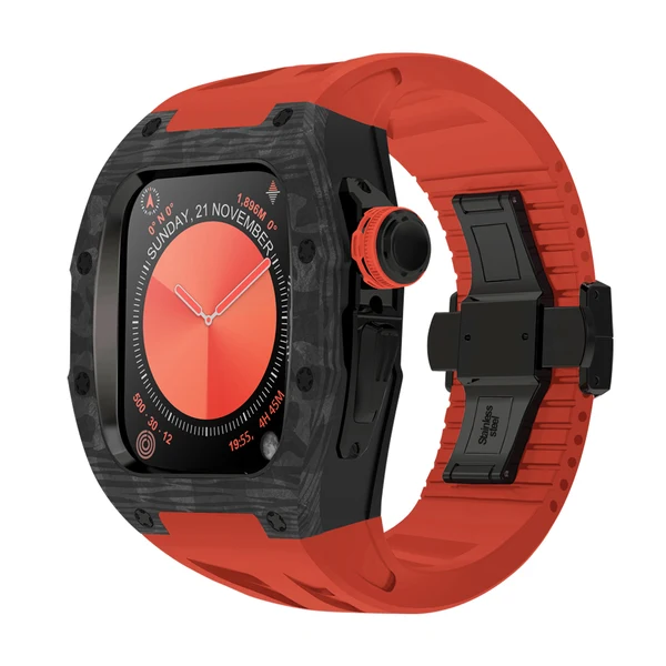RM7013 Carbon Fibre — Noir / Rouge / 46 mm