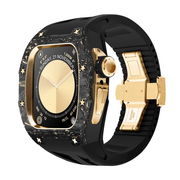 RM7013 Carbon Fibre — Noir-or / Noir / 46 mm