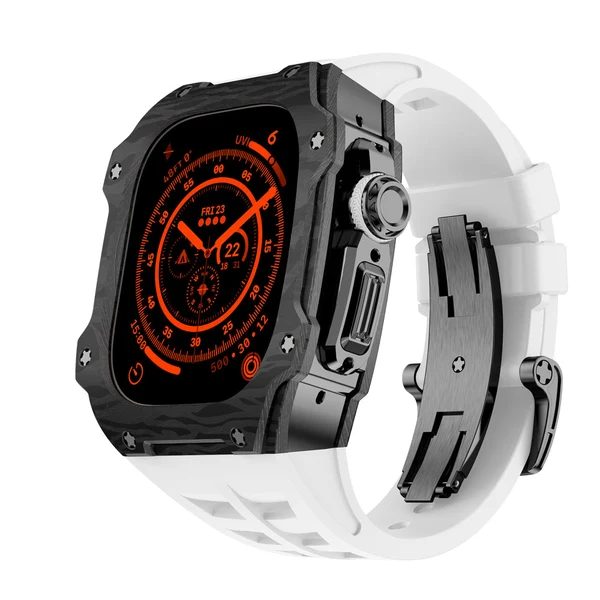RM7015 Carbon Fibre — Noir / Blanc / 49 mm
