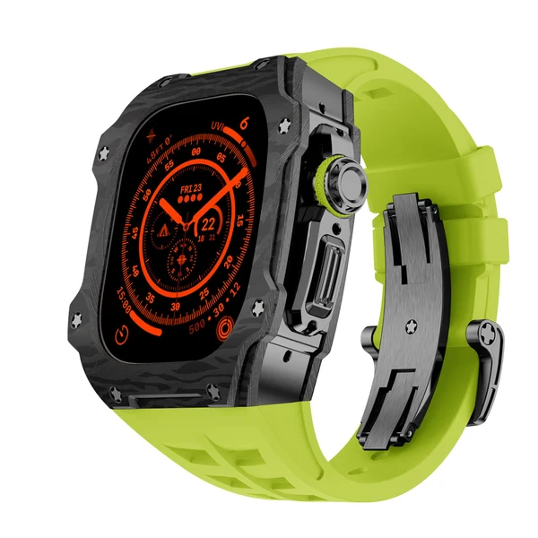 RM7015 Carbon Fibre — Noir / Vert / 49 mm