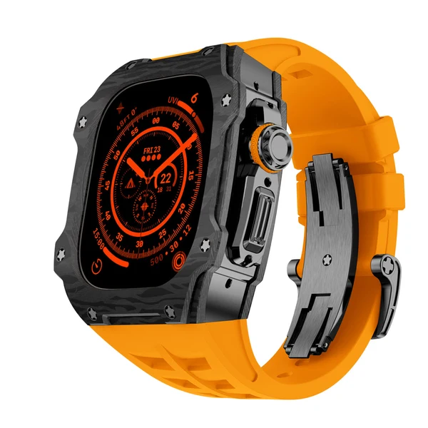 RM7015 Carbon Fibre — Noir / Orange / 49 mm