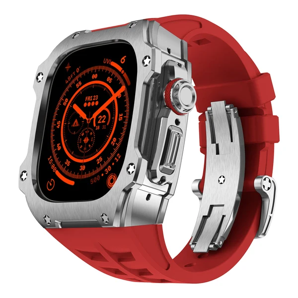 RM7015 Silver Vanguard — Rojo / 49 mm