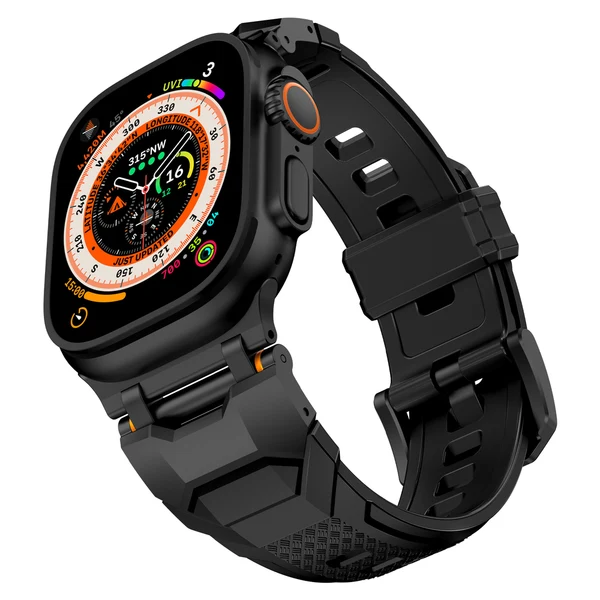 The Airfoil Band — Preto – adaptador preto / 46mm/45mm/44mm