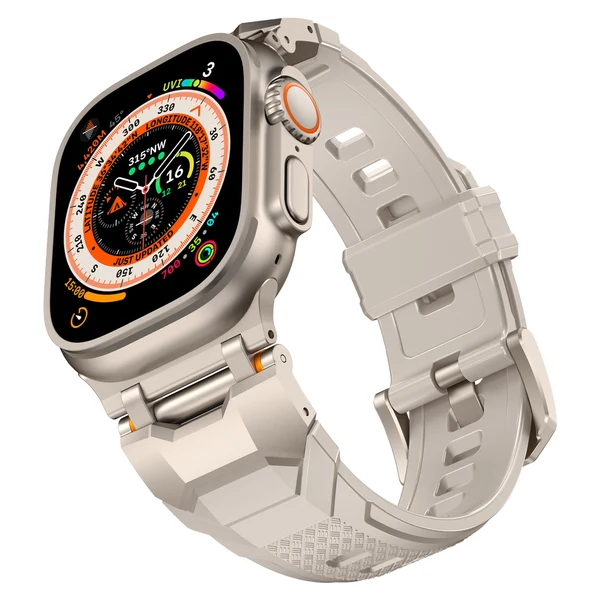The Airfoil Band — Luz das estrelas – adaptador prateado / 46mm/45mm/44mm