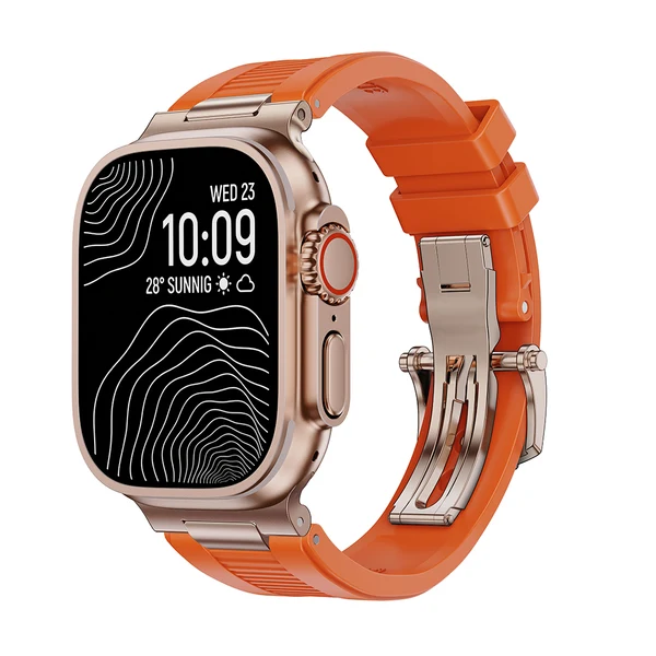 The Chrono Strata — Orange-Roségold / 46mm/45mm/44mm