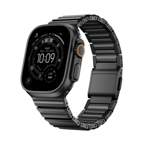 The GEMINI Wave Titanium Band — Zwart / 46mm/45mm/44mm