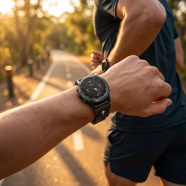 The Shark — Fine Watchmaking Grade FKM Garmin Watch Band, view 6 of 21