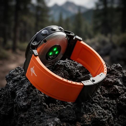 The Shark — Fine Watchmaking Grade FKM Garmin Watch Band, view 2 of 21