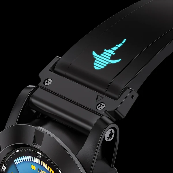 The Shark — Fine Watchmaking Grade FKM Garmin Watch Band, view 5 of 21