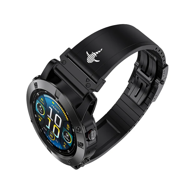 The Shark — Fine Watchmaking Grade FKM Garmin Watch Band, view 8 of 21