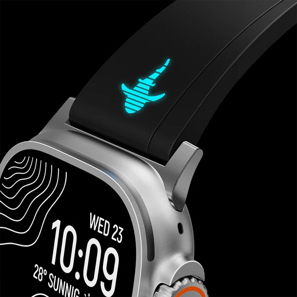 The Shark — Fine Watchmaking Grade FKM Apple Watch Band, widok 4 z 21