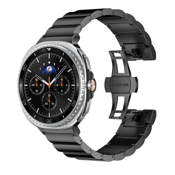 Titanium Band T01 For Samsung Galaxy Watch — Zwart / Galaxy Watch8 Classic 46mm