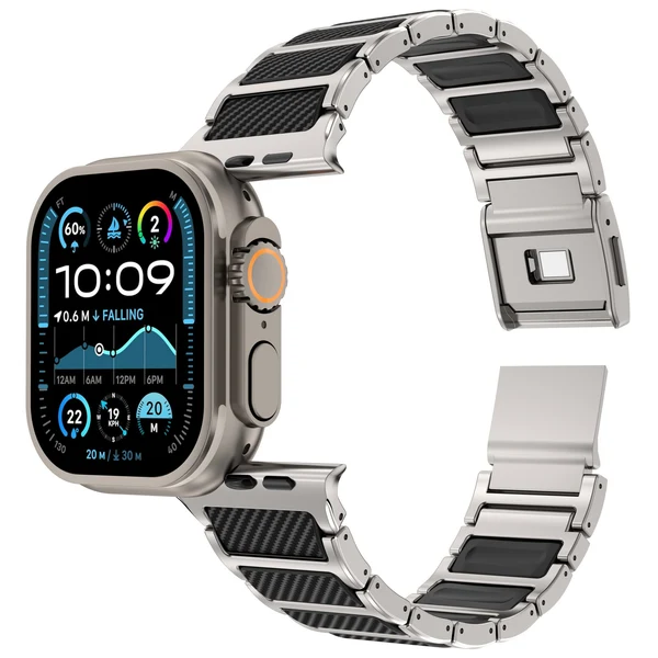 Titanium & Carbon Fiber Magnetic Link Band, Ansicht 8 von 9