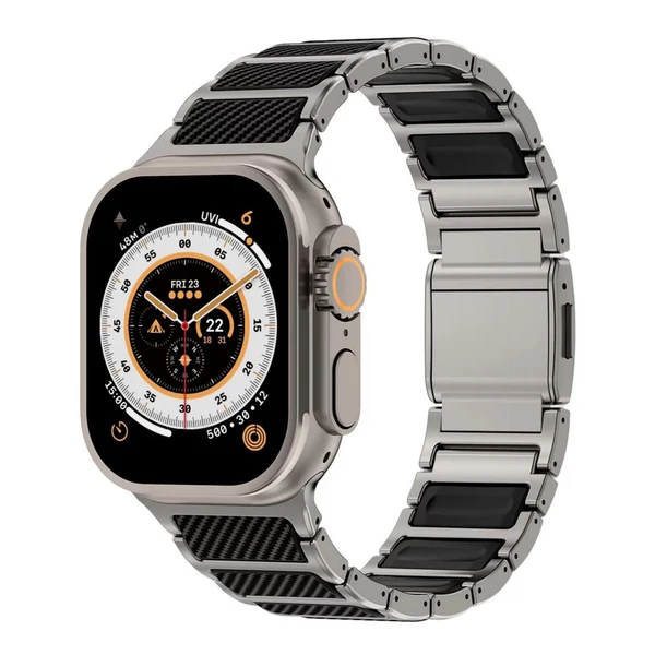 Titanium & Carbon Fiber Magnetic Link Band