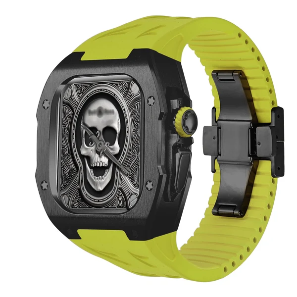 RM7006 Titanium — Czarny / Zielony / 49 mm