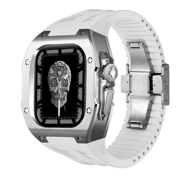 RM7006 Titanium — Srebrny / Biały / 49 mm