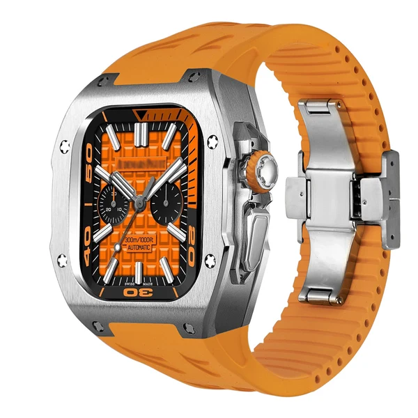 RM7006 Titanium — Srebrny / Pomarańczowy / 49 mm