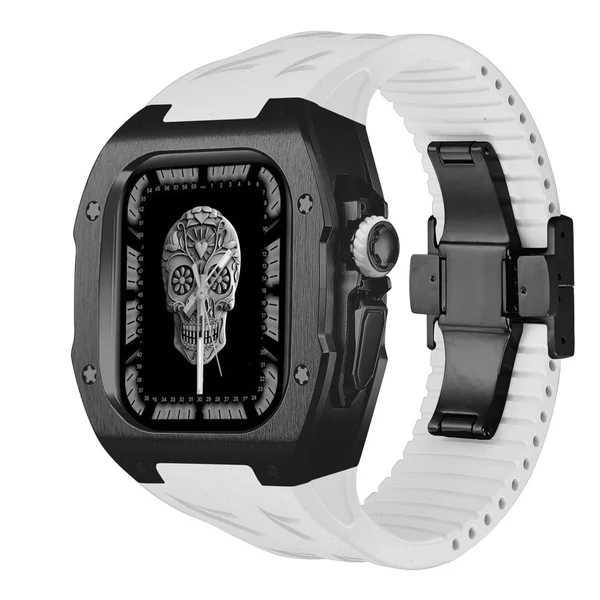 RM7006 Titanium — Czarny / Biały / 49 mm