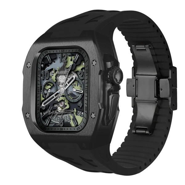RM7006 Titanium — Czarny / Czarny / 49 mm