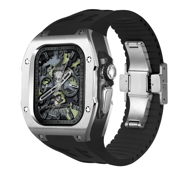 RM7006 Titanium — Srebrno-czarny / Czarny / 49 mm