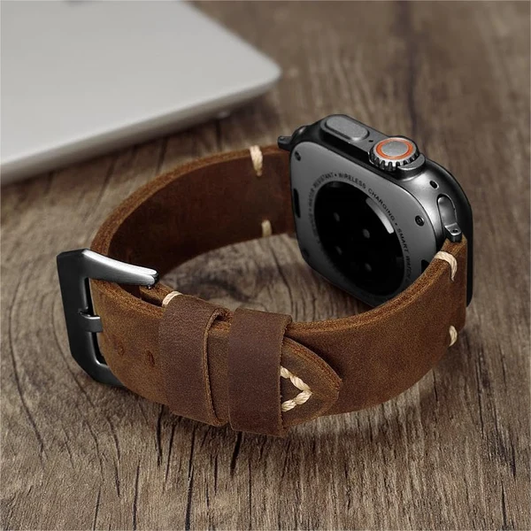 Vintage Leather Band For Apple Watch, widok 2 z 8