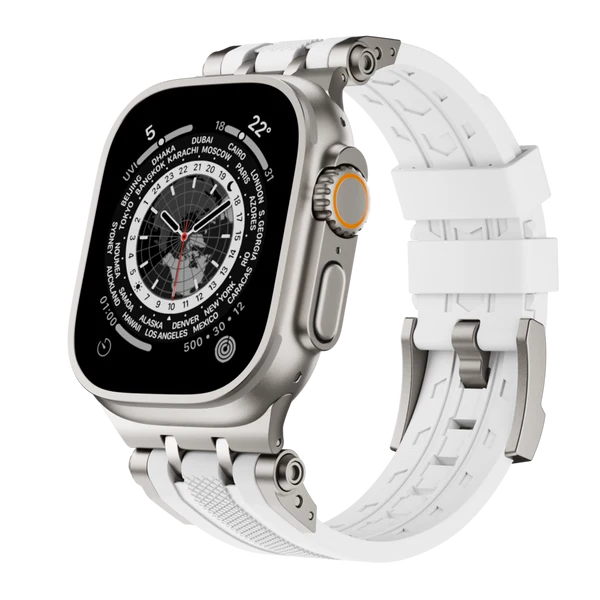 The Mobile Suit Band — Witte band – titanium adapter / 46mm/45mm/44mm